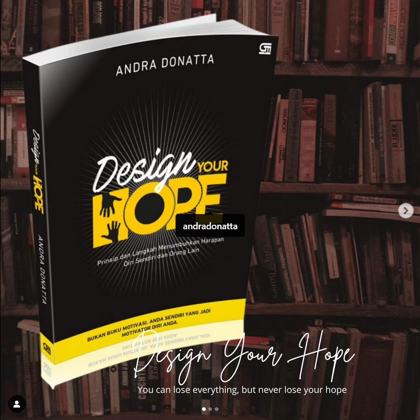 Buku Design Your Hope kini tersedia dalam bentuk digital